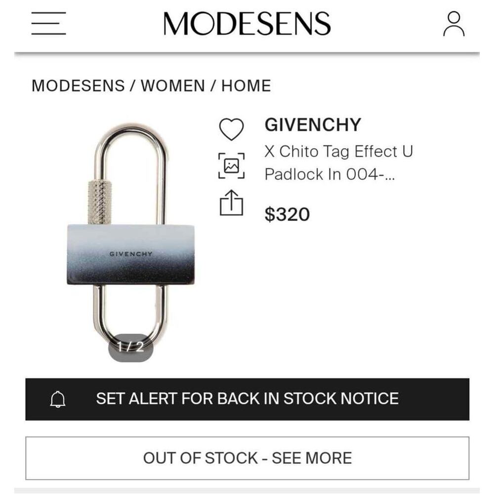 GIVENCHY
X Chito Tag Effect U Padlock
